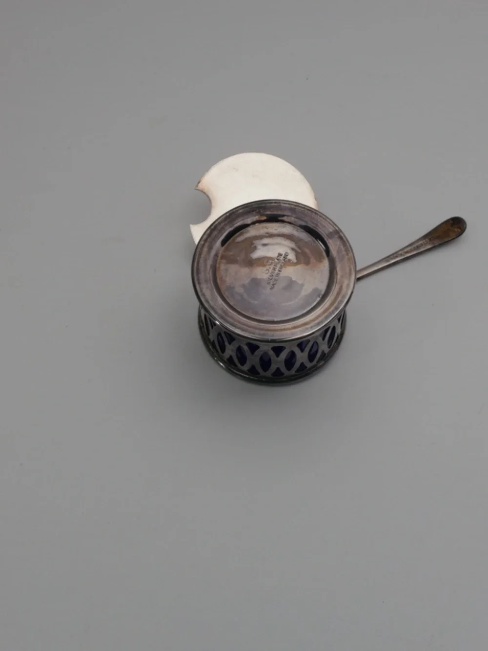 VTG Silver Plated SALTER by S.G. Made in ENGLAND